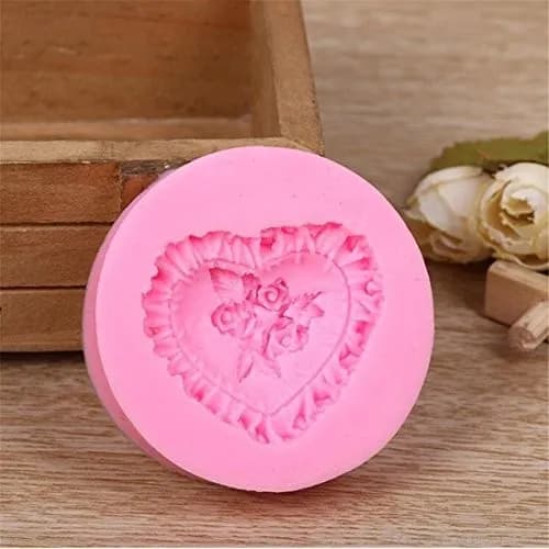 ECT 1009 Heart Flower Frill r Mold