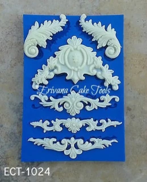 ECT 1024 Scrolls silicone mold image 1