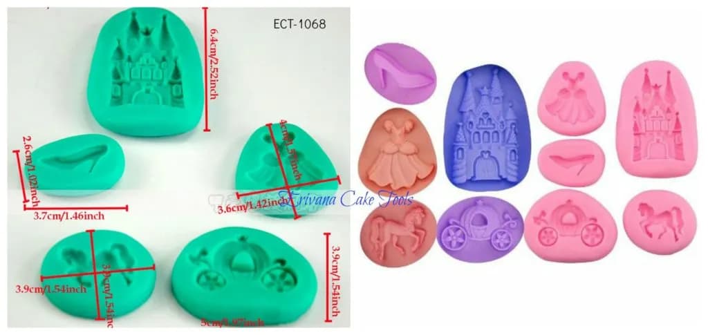 ECT 1068 Princess Set Mold image 1