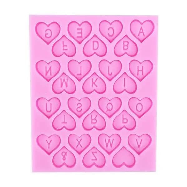 ECT 1072 Heart Alphabet mold image 1