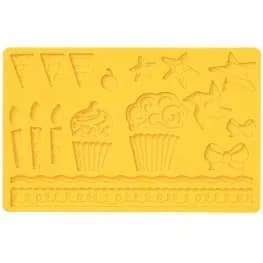 ECT 1087 Cupcakes candles Stars Mold image 1