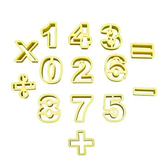 ECT 1121 Numbers cutter set (medium)