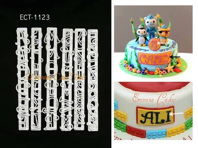 ECT 1123 Funky Alphabet & Number Cutter Set