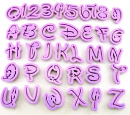 ECT 1124 Disney Alphabet and Number Cutter Set thumbnail 1