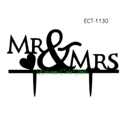 ECT 1130 Acrylic Mr & Mrs Topper thumbnail 1