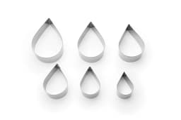 ECT 1139 6pcs Rose Teardrop Flower Cutter Set thumbnail 1