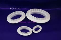 ECT 1142 2-Sided Oblong Plain & Frill Cutter Set thumbnail 1