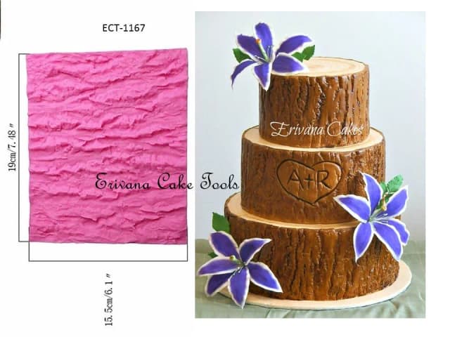 ECT 1167 Tree Trunk bark Silicone mold