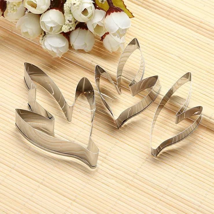 ECT 1225 Peony leaves cutter set image 1
