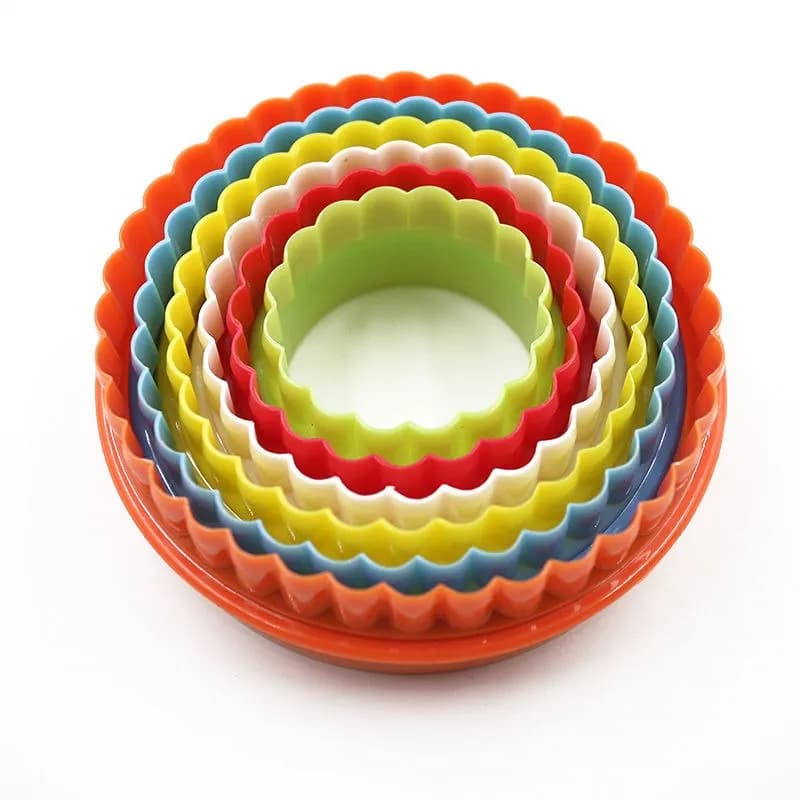 ECT 1226 6pcs Round Flower cutter set image 1