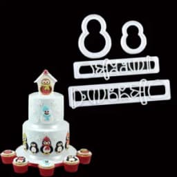 ECT 1235 Snowman Owl Penguin Cutter Set thumbnail 1