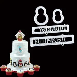 ECT 1235 Snowman Owl Penguin Cutter Set