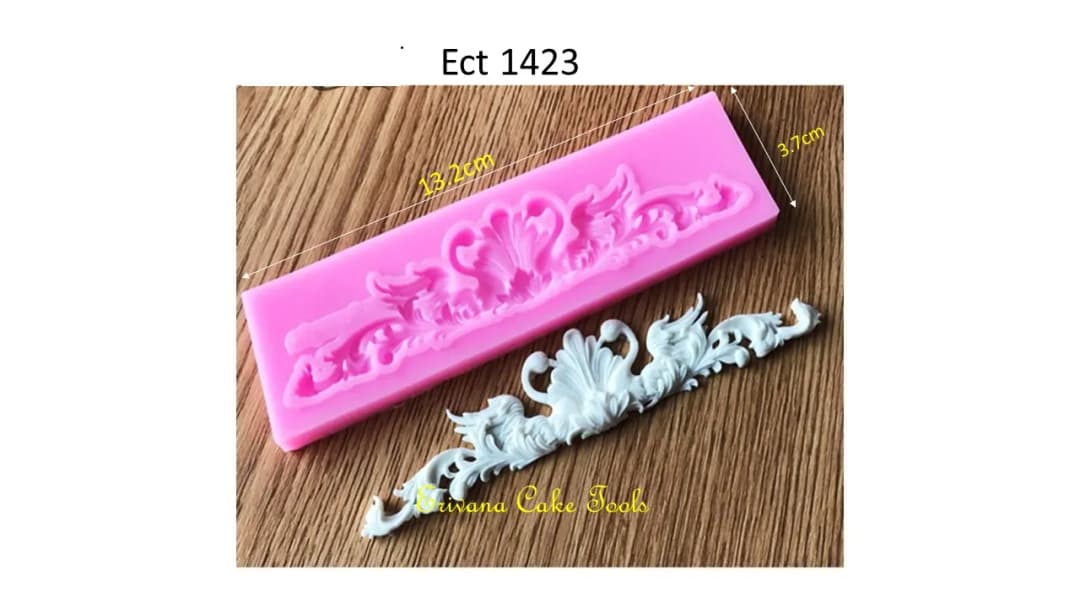 ECT 1423 swan couple mold image 1