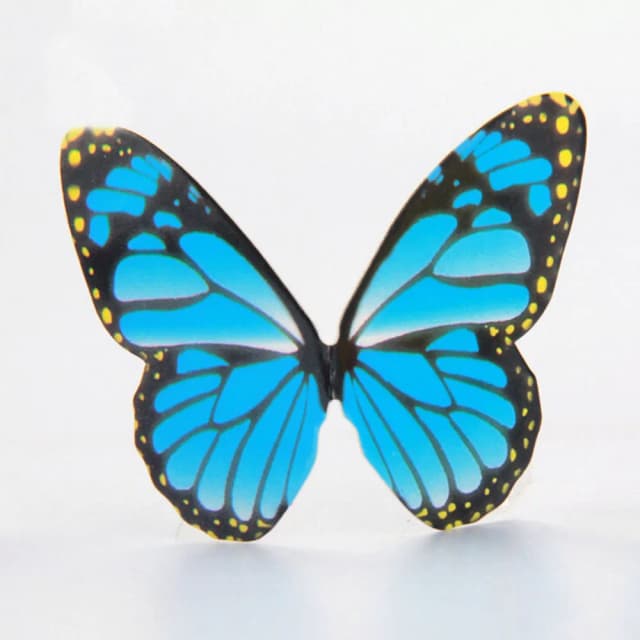 ECT 1459 50pcs BLUE Paper Butterfly topper