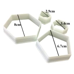 ECT 1472 Hexagon Pentagon Cutter Set thumbnail 1