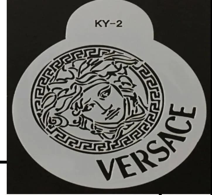 ECT 1479 Versace Stencil 4.5 inches diameter image 1