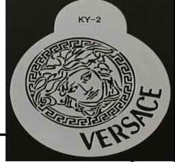 ECT 1479 Versace Stencil 4.5 inches diameter thumbnail 1