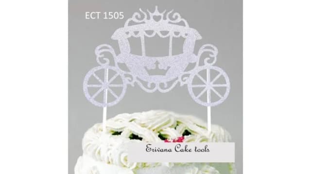 ECT 1505  Silver Carriage paper topper 