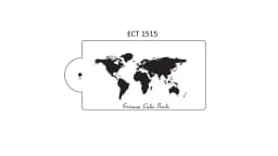 ECT 1515 World map stencil thumbnail 1