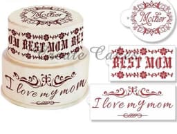 ECT 1517 3pcs BEST MOM stencil thumbnail 1