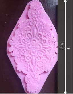 ECT 1521 Extra large Diamond lace mold thumbnail 3