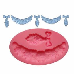 ECT 1545 Flower Swag and Jabot mold thumbnail 1