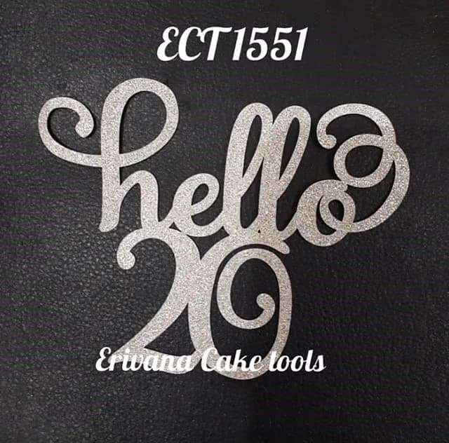 ECT 1551 hello 20 Silver topper