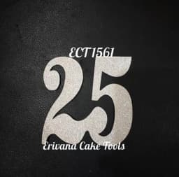 ECT 1561 Number 25 Silver paper topper thumbnail 1