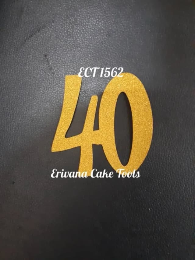 ECT 1562 Number 40 Gold paper topper
