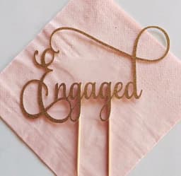 "Ect 1574 Engagement Gold paper topper" thumbnail 1