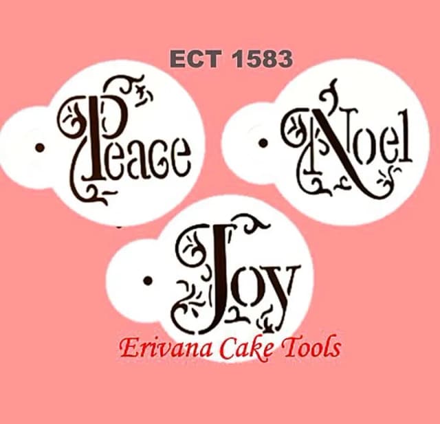 ECT 1583 3pcs Christmas Stencil