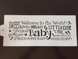 ECT 1588 Hello Baby Stencil thumbnail 1