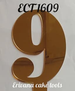 ECT 1609 Number 9 Mirror acrylic topper thumbnail 3