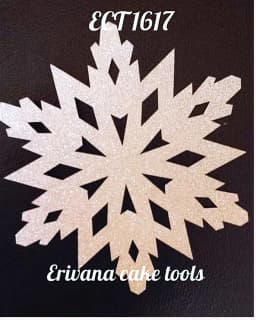 ECT 1617 Snowflake paper topper 6 Inches thumbnail 1