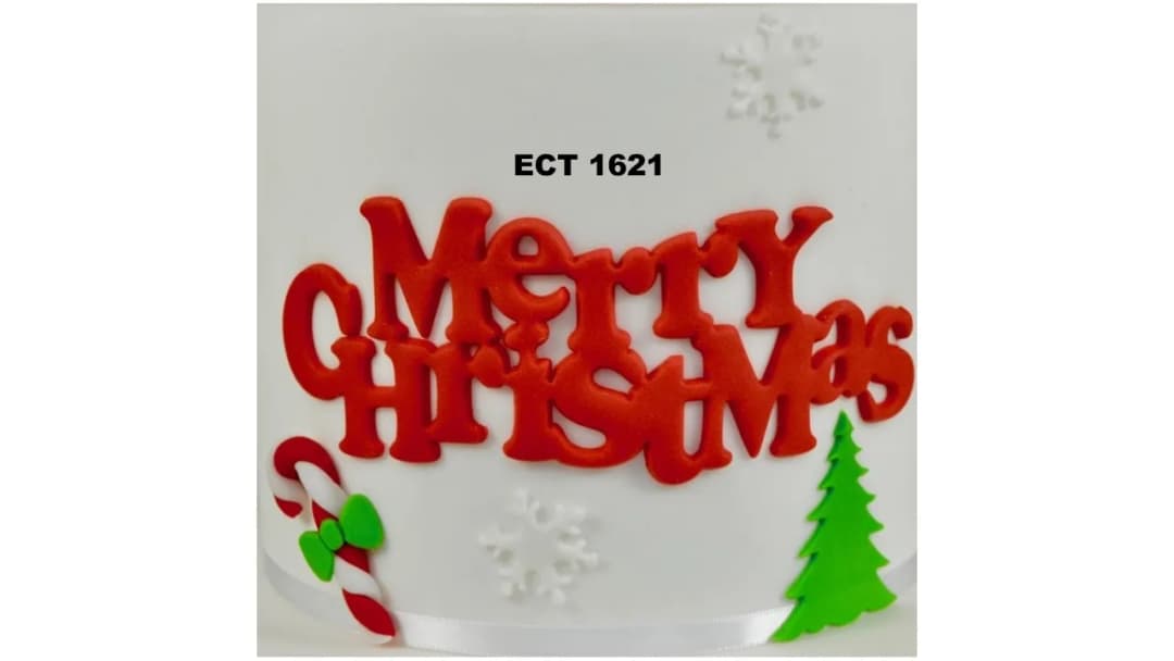 ECT 1621 Merry Christmas cutter image 1