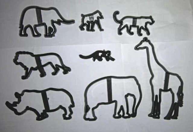 ECT 1623 Animal Safari Cutter set