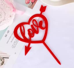 ECT 1627 acrylic love topper thumbnail 1