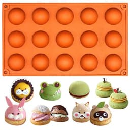 ECT 1642 15 cavity Half ball Entremet mold thumbnail 1