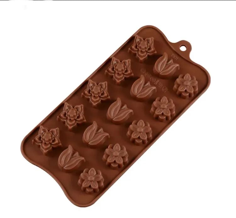 ECT 1663 flower lily chocolate mold ₦650.00 image 1