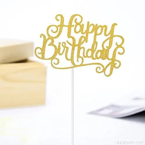 ECT 1684 HBD gold paper topper 2pcs