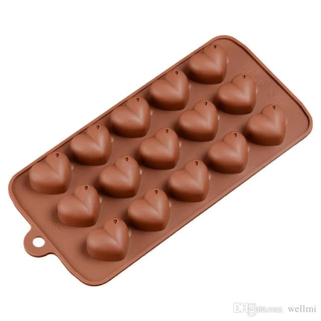 ECT 1732 Dotted heart chocolate mold