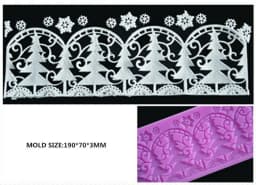 ECT 1749 Christmas Tree lace mat thumbnail 1