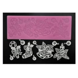ECT 1750 Christmas Ornament lace mat thumbnail 1