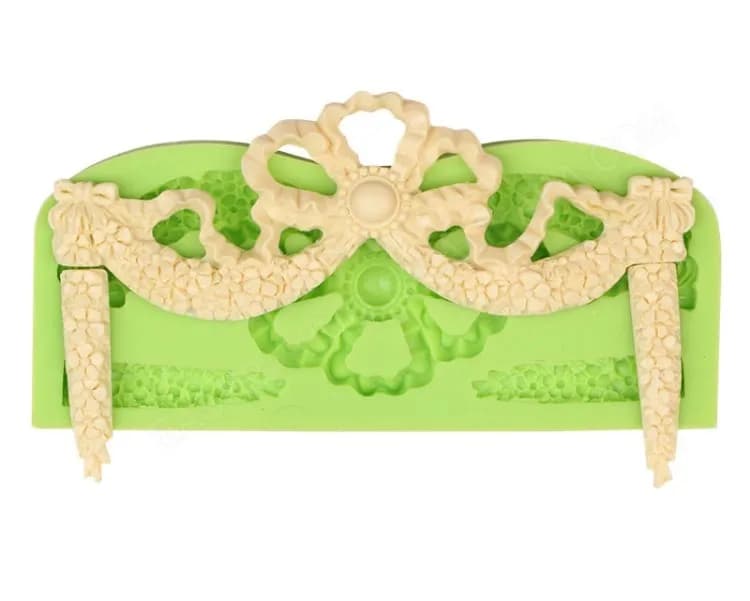 ECT 1752 Tassles swag silicone mold image 1