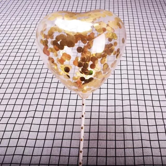ECT 1761 5 inch Heart Gold Balloon