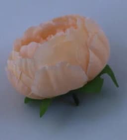 ECT 1781 10cm Creamy Peach Peony Flower with Stick thumbnail 1