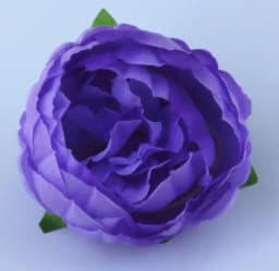 ECT 1782 10cm Purple Peony Flower with Stick thumbnail 1