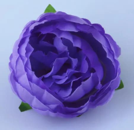 ECT 1782 10cm Purple Peony Flower with Stick