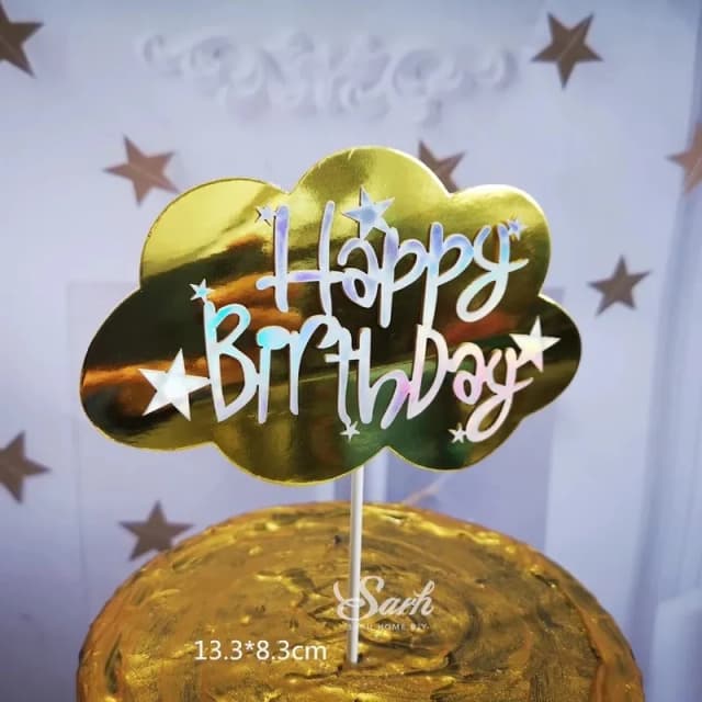 ECT 1794 Gold Cloud with white lettering paper topper