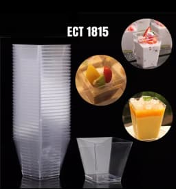 ECT 1815 square dessert cups 25 pcs thumbnail 1